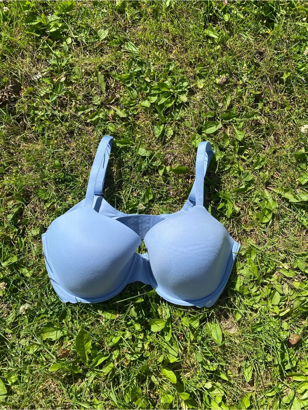 Aerie Smoothez 34DDD Demi light blue wire bra